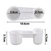 5/10Pcs Bird Quail Drinker Cups Water Feeding Bottle Cup Chicken Pigeon Parrot Double Mouth Water Pet Automatic Drinker Cup Bowl