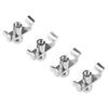 4Pcs 1/8 Violin Fine Tuners Nickel-Plated Steel Micro Tuners for Erhu And Kids Violin Easy-Install String Adjusters Beginner Violin Tuning Kit