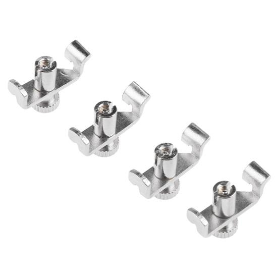 4Pcs 1/8 Violin Fine Tuners Nickel-Plated Steel Micro Tuners for Erhu And Kids Violin Easy-Install String Adjusters Beginner Violin Tuning Kit
