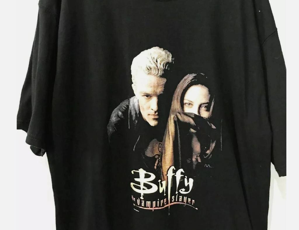 Buffy l'ammazzavampiri Maglietta Anniversario Vintage Classica Nera S-5XL
