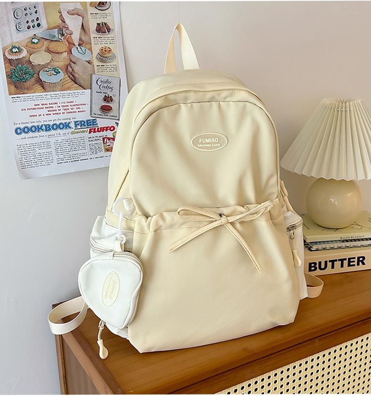 Schoolbag Cute Girl Small Fresh Schoolbag Female Ins Campus Junior High School Girl High School College Student Backpack Travel Backpack