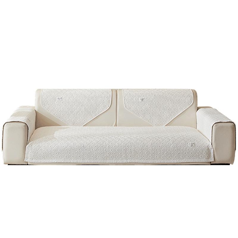 New Pure Cotton Sofa Cover Seat Cushion Plaid Striped Retro Style All-season Non-slip Sofa Cover Anti-wrinkle and Wear-resistant