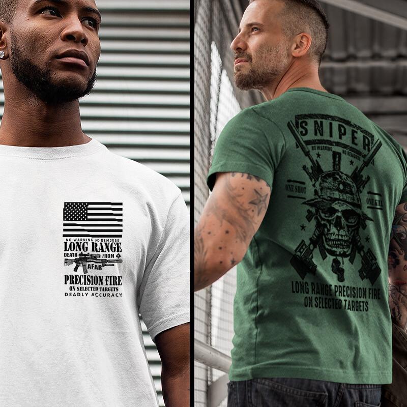 

Снайперская футболка военная Пехотный разведчик тактический Оператор Снайпер не беги M