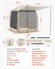 Screen House Tent, 1825 x 1825 x 2200 mm, 4-6 Person Pop Up Screen Tent with Extended Awning, Portable Screened in Canopy with Carry Bag, Netting