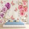 Mural Rose Blossom Floral Wallpaper for Living Room Removable Mural Home Decor  Wall Papers