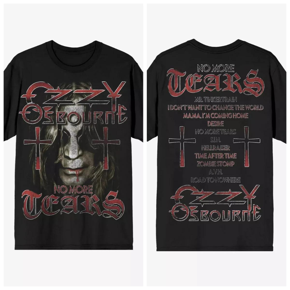

Ozzy Osbourne No More Tears Album Unisex Tshirt Rock Y2k Gothic Style Cotton 2026 New O-neck Short Sleeve Graphic Shirt 4XL