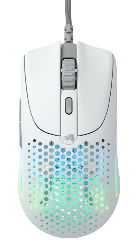 Glorious Model O 2 Wired White 49g RGB LED Wired Gaming Mouse White MS666 Ultra-lightweight GLO-MS-OV2-MW