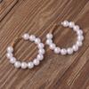 White Imitation Pearls Round Hoop Earrings Fashion Women Elegant Trend Korean Earring Brincos Jewelry korean Fashion