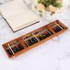 W89C 17 Digits Wooden Soroban Standard Abacus Chinese Calculator Counting Math Learni