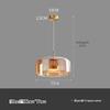 Modern Italian Glass Pendant Light - Nordic Style for Bar, Study, Bedroom