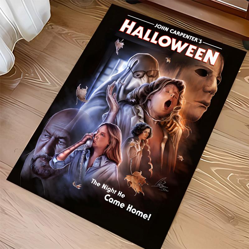 1pc The Revenge of Michael Myers Print Area Rug - Soft,Washable Non-Slip Indoor Mat for Office Chairs,Living Room,Home Office Decorative Rug