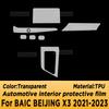 For BAIC BEIJING X3 - Panel Navigation Screen Automotive Interior TPU Protective Film Cover Anti-Scratch Sticker