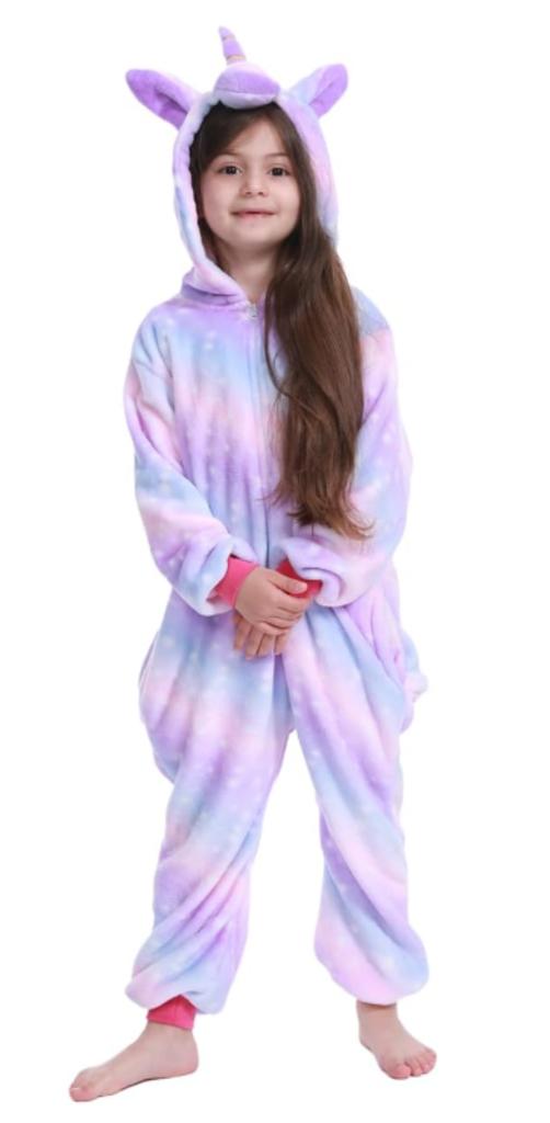 Children's Onesie Pajamas Kigurumi Costume Unicorn 135-145 Cm [M-Onesie108]