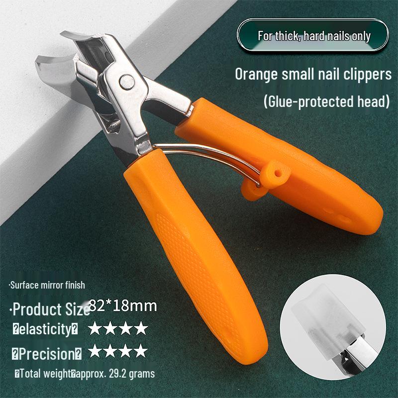 Stainless Steel Slanted Tip Nail Clippers - Large Opening Anti-Splash Cutter for Deep Nail Grooves