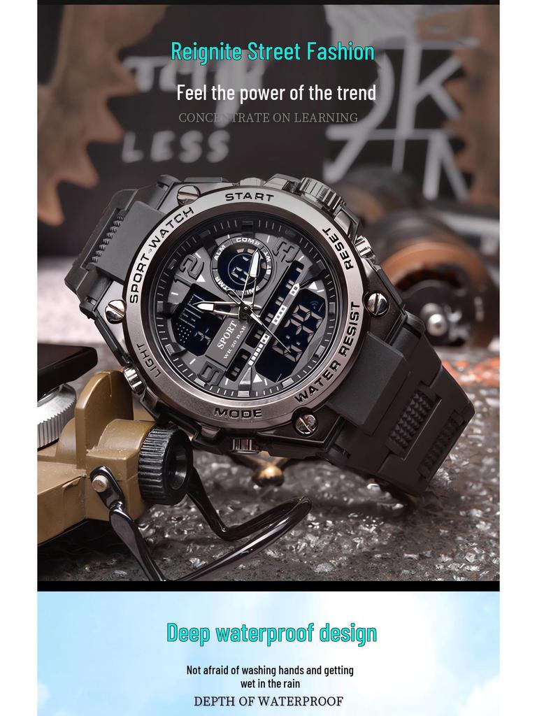 Cross-Border Multifunctional Electronic Watch for Teen Boys and Junior High School Students