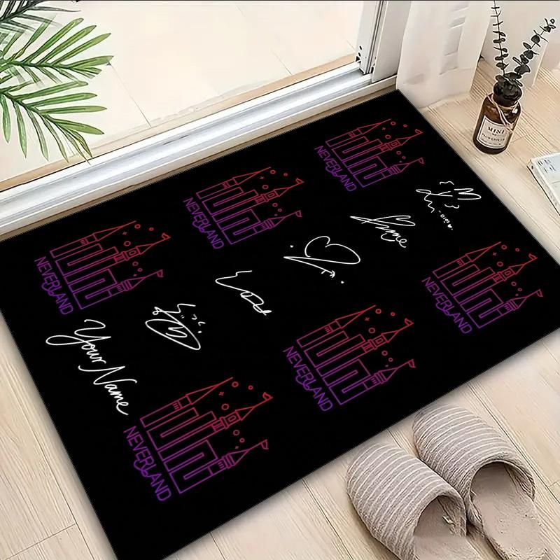 Custom Name Rug Kpop idle Area Rug Suitable for Indoor And Outdoor,Carpets for Homes, Offices,Living Rooms,Home Decor,Christmas Gift