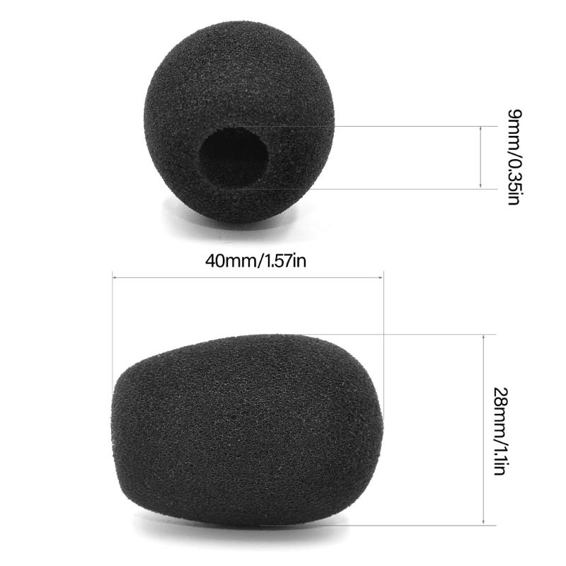 Microphones Sponge Foam Dust Cover for Aviation A10 Microphones Windscreen