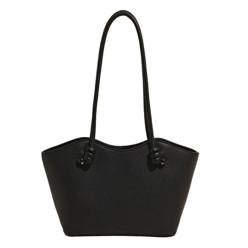 Fashion Versatile Large-capacity Commuter Tote Bag Women's New Casual Solid Color Shoulder Bag