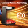 Portable 3D Simulated Fireplace Heater Household Heater Home Silent Energy-saving PTC Speed Hand Warmer Timeable Electric Heater