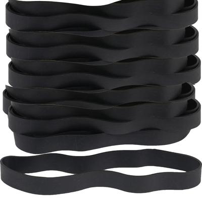 AMUU Rubber Band Black 18cm Rubber Band 20 Pack Big Long Wide Black Packaged For Fixing #107 Hooking, Binding, Organizing,