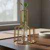 Iron Art Vase Nordic Style Metal Frame Minimalist Design WaterBased Plant Holder for Living