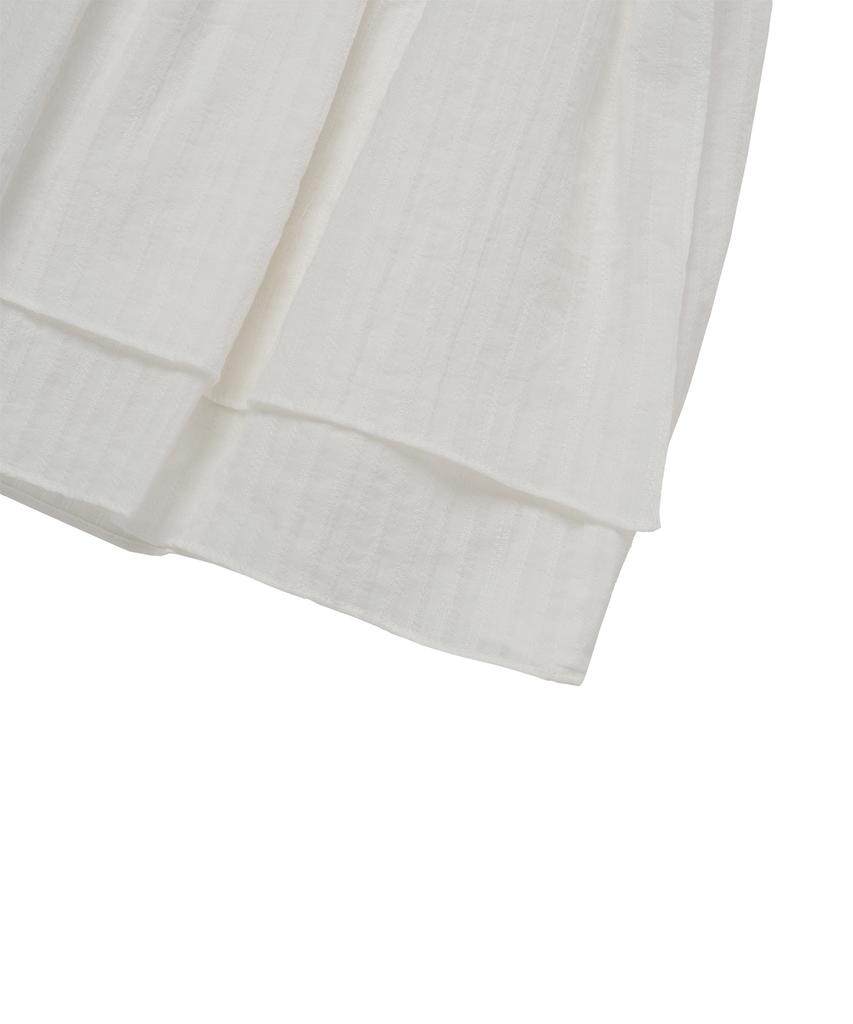 CNVS Double Wrap Mini Skirt_White