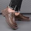 Men's Casual Retro Trend British Style Korean Style Low-cut Work Shoes Youth Leather Shoes Business Casual Leather Shoes 38-44