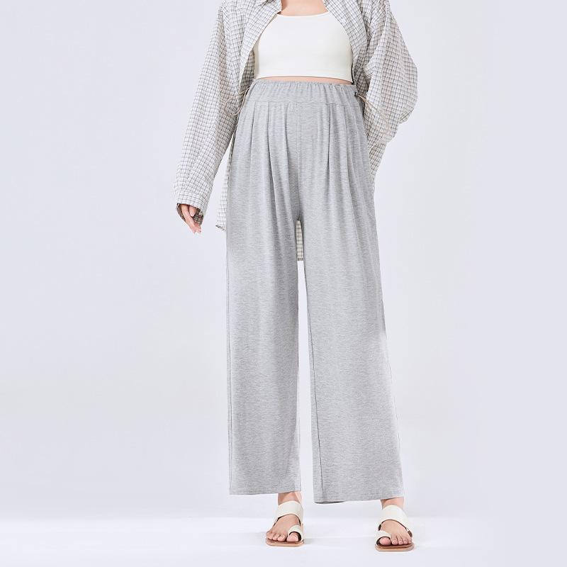 Maternity Pants Spring and Summer Outer Wear New Wide-leg Pants Small Belly Support Pants Straight Pants Long Pants Spring and Summer Wear