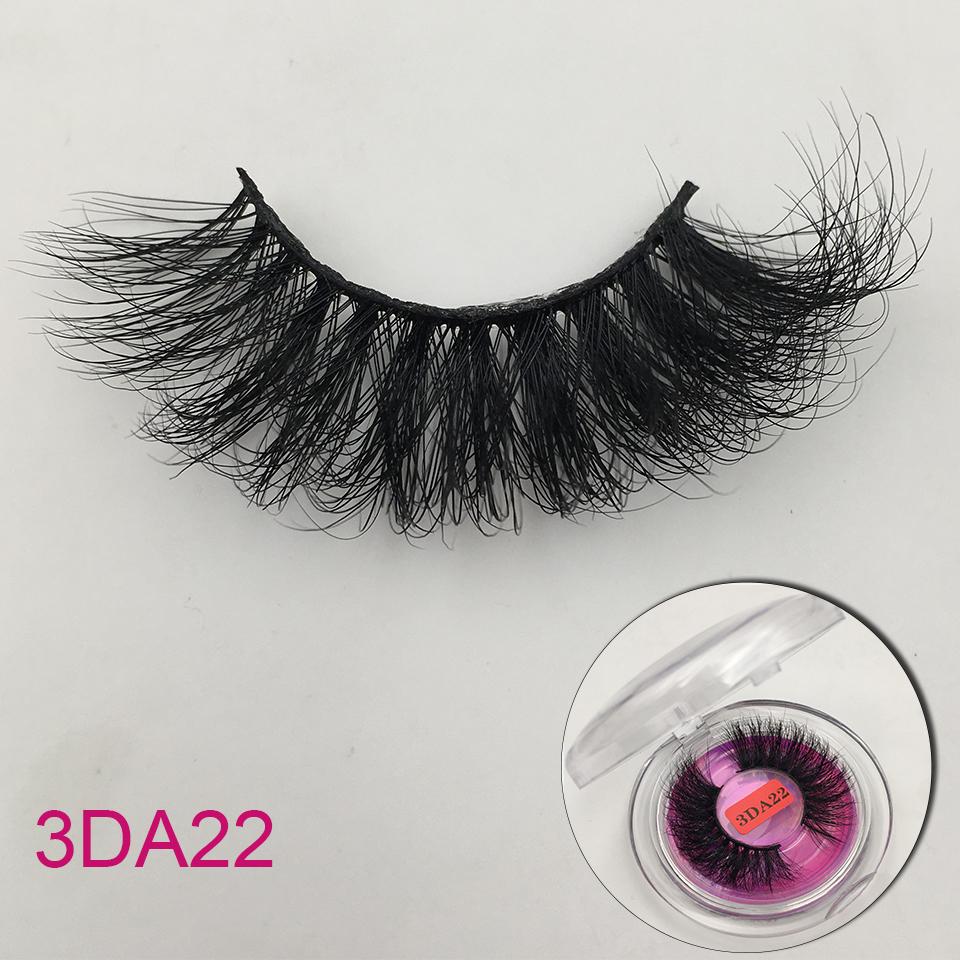 RED SIREN Mink Eyelashes 25mm Lashes 1 Pair Fluffy Messy 3D False Eyelashes Long Natural Lashes Wholesale Makeup Mink Lashes