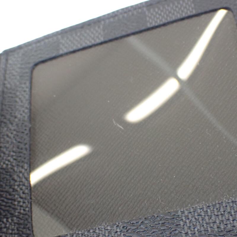 LOUIS VUITTON  N60053 Damier Grafitte Bifold Wallet black mens