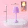 1:12 Dollhouse Miniature Led Night Light Floor Lamp Mini Desk Lamp Home Lighting Model Decor Toy Doll House Accessories