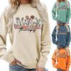 Women's Round Neck Printed Hoodie - Autumn/Winter Outerwear