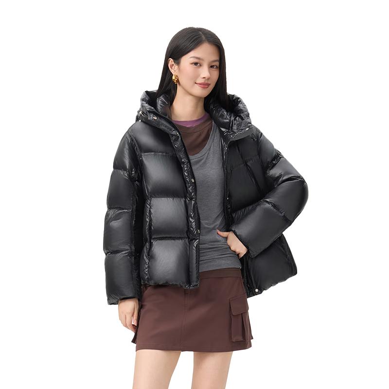 

Унисекс куртка из гусиного пуха Qianrengang с капюшоном (Дин Юйси Совместный бренд) L (170)