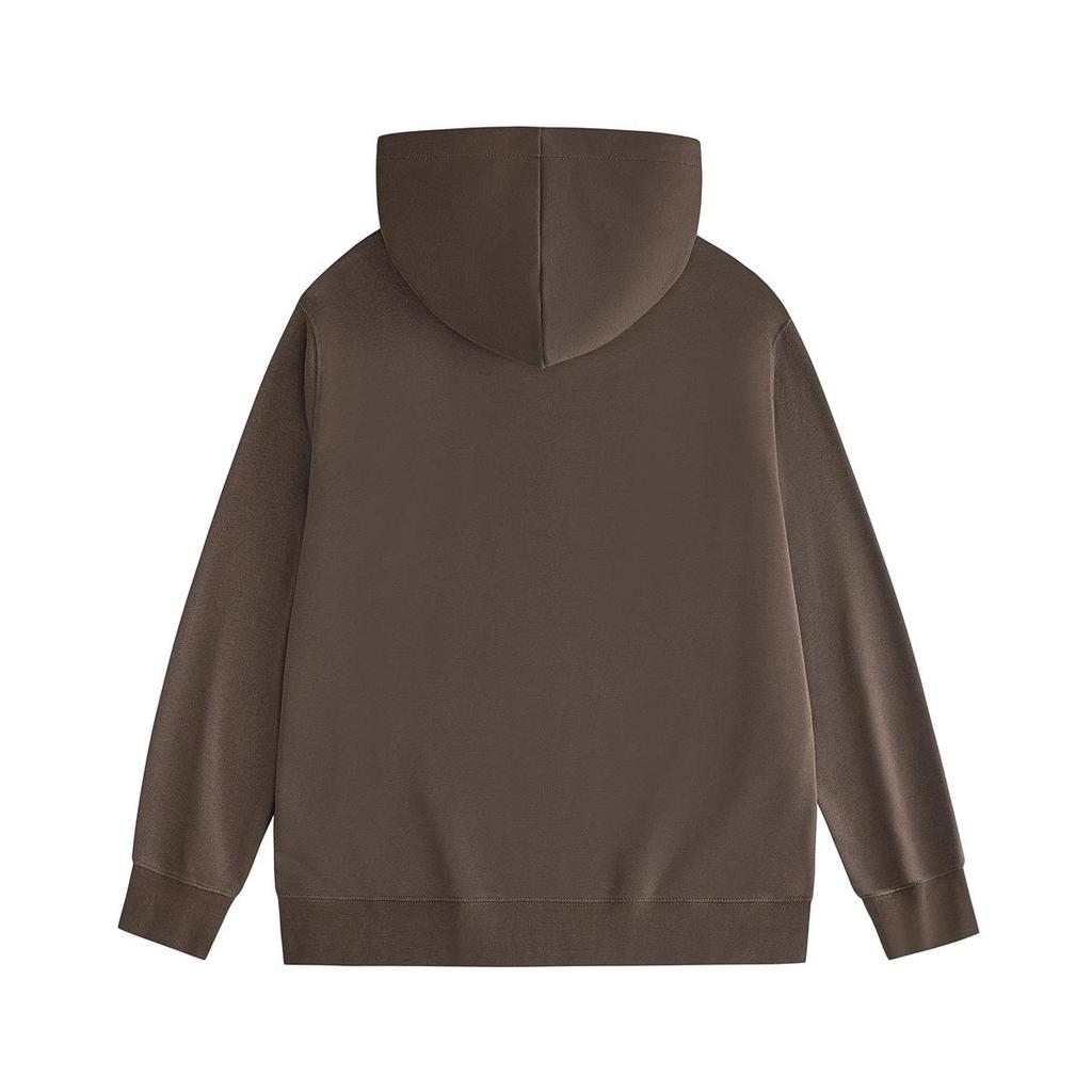 Unisex Classic Solid Color Logo Embroidered Hoodie