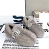 Winter Botines Women Fur Shoes Indoor Outdoor Warmth Anti-slip Comfort Thick Sole Casual Home Mary Janes Shoes Women Snow Boots