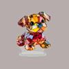 Acrylic 2D Colorful Dog Statue Art Craft Desktop Ornaments Christmas Home Decoraction Gifts