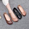 Large Size Single Shoes Women's 2026 Spring and Autumn New Style Commuting Flat Bottom Square Head Shallow Mouth Casual Comfortable Lazy Shoes