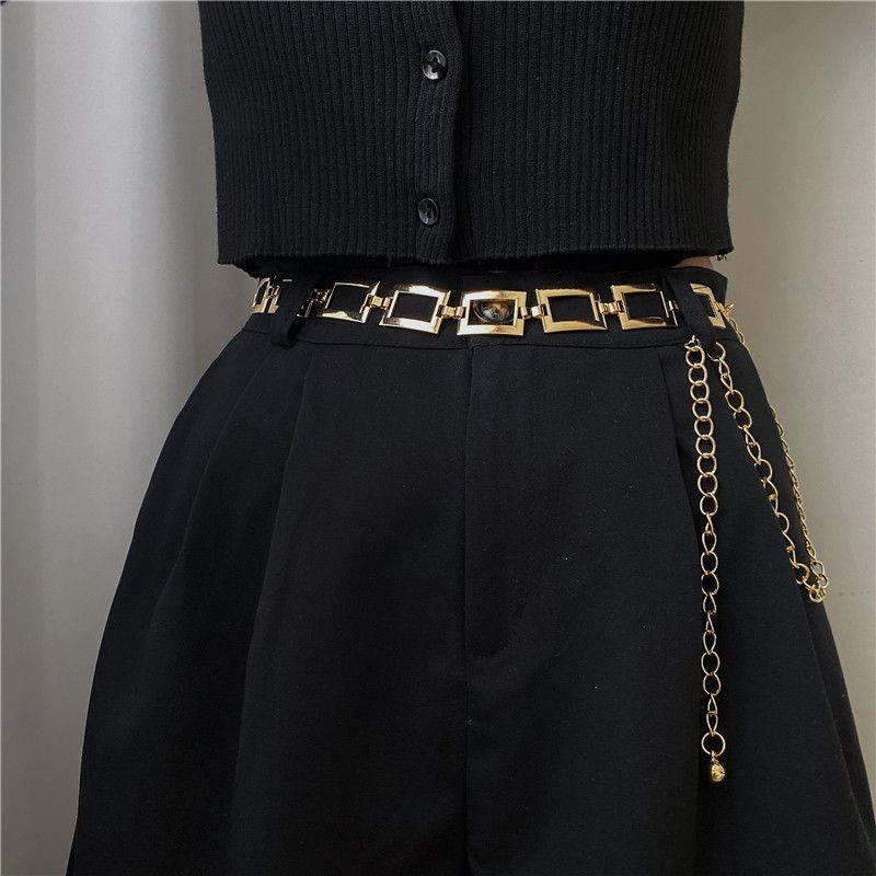 Elegant Metal Waist Chain For Women Stylish Dress Sweater Coat Belt Trendy Design