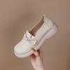 Genuine Leather Shoes Women Flat Casual Shoes Soft Cow Leather Brand Ladies Shoes Black Beige Plus Size 41