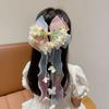 Oversized Jumbo Organza Bowknot Beaded-streamer Tulle Ribbon Streamers  Recitals