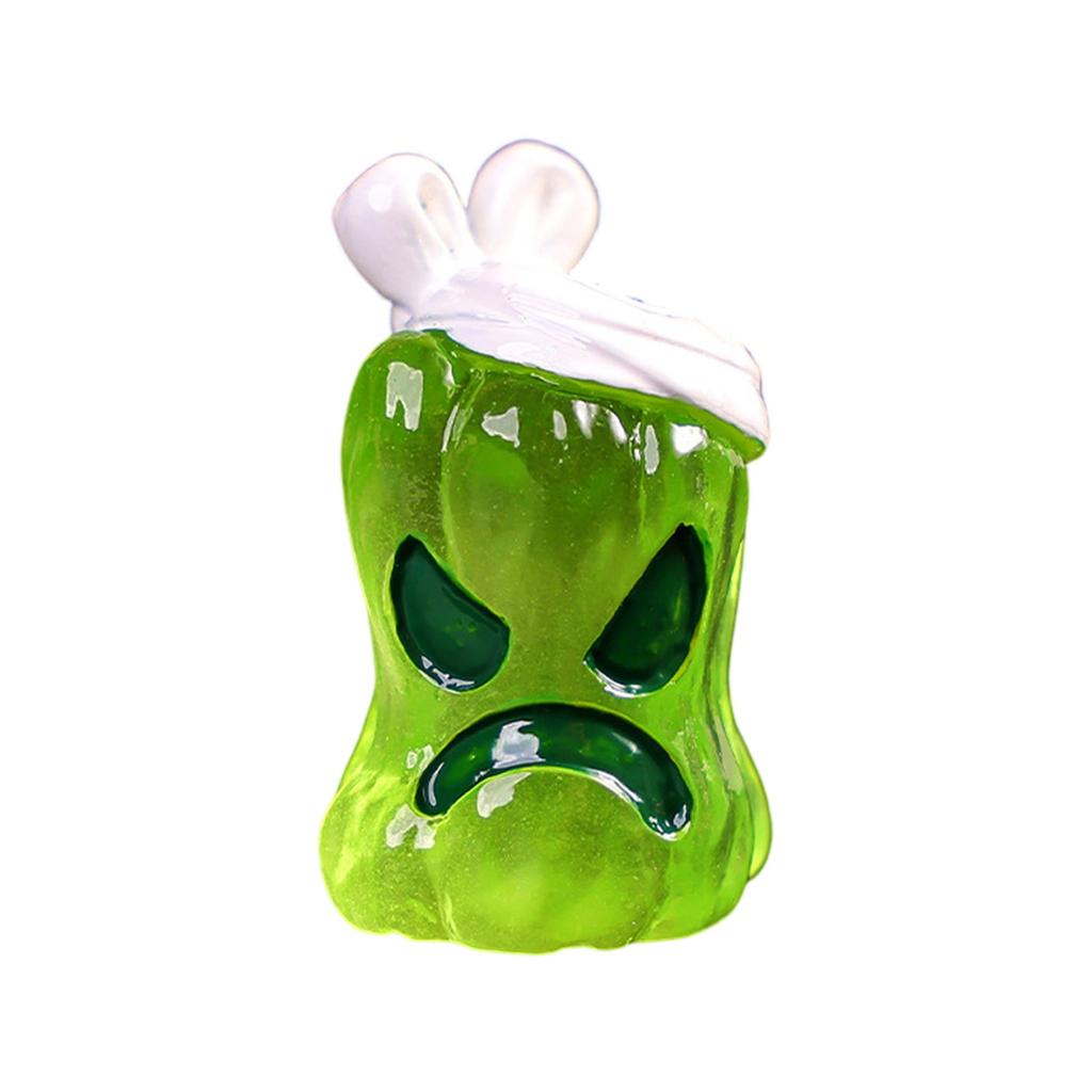 Halloweenská světelná soška, Pryskyřičné ozdoby, Roztomilá miniatura, Světelné malé ozdoby