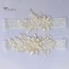 Elegant Embroidery Lace White Garters 1 Pair Faux Bridal Wedding Pearls Decor Bride Elasticity Sweet Style