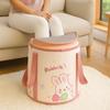 Rabbit Pattern Foot Bath Bucket Thickened Insulation Collapsible Foot Bath Leak Proof Heat Resistance Foldable Tub Household