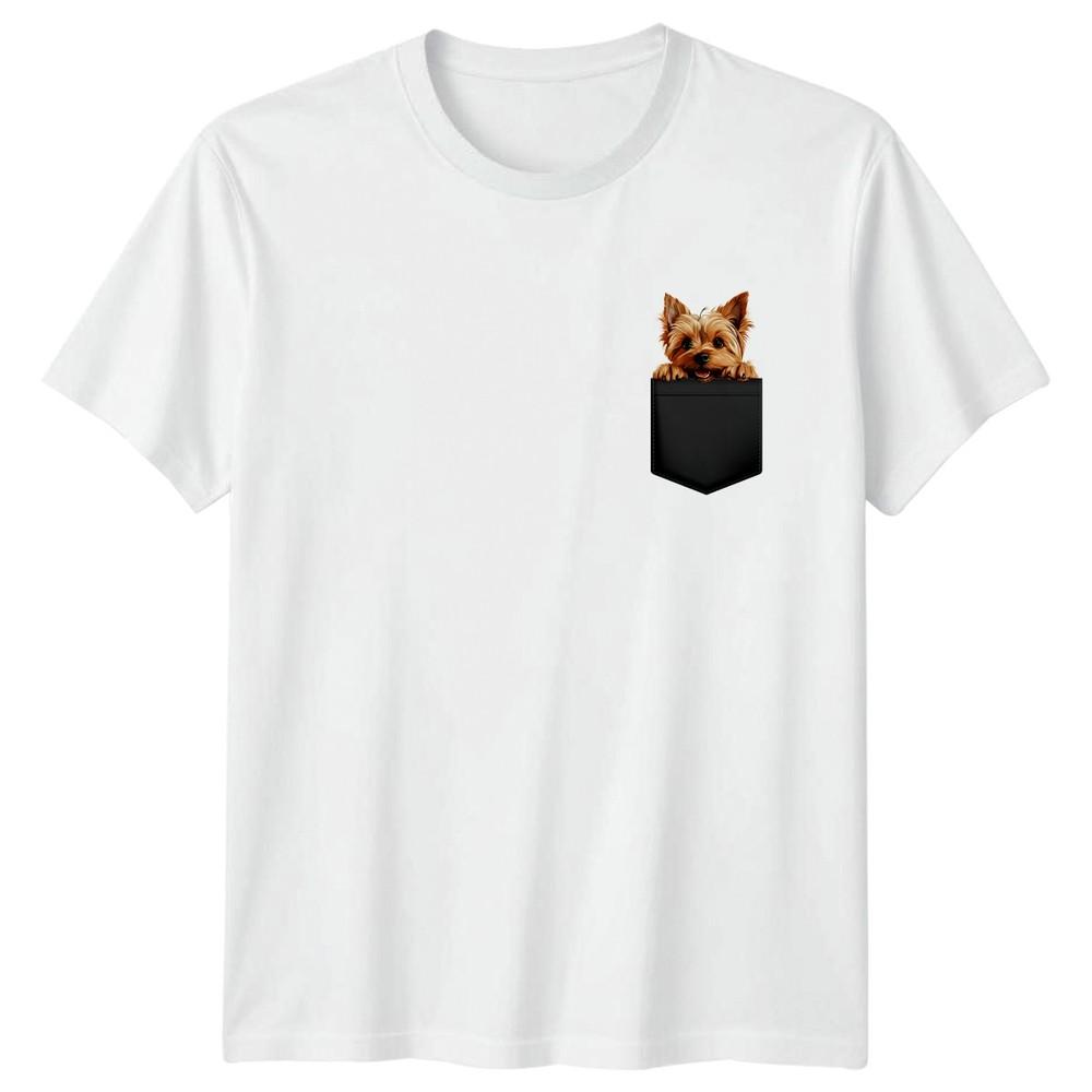Yorkshire Terrier Dog Pocket Animals Unisexs TShirt Unisexs Graphic Tee Unisex S