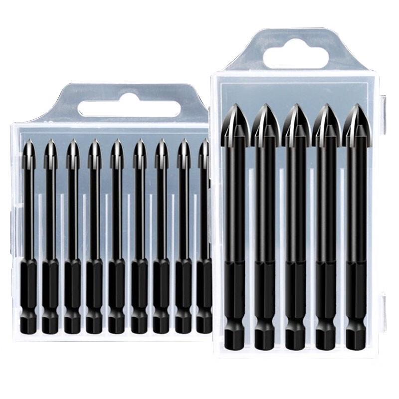 Versatile Triangle Four-Edge Alloy Drill Bit Set