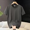 T-shirt da uomo tinta unita con scollo rotondo – Taglia forte, manica corta, vestibilità ampia, basica (5XL-13XL)