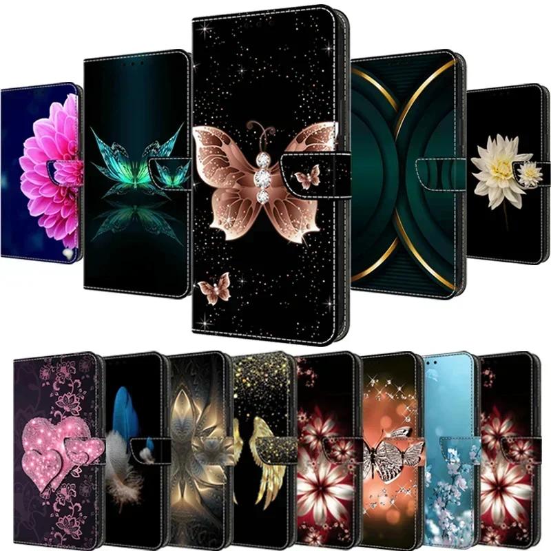 For Xiaomi Redmi 10C Case Stand Wallet Book Cover for Coque Redmi 10 Phone Case Redmi10A Fundas Flower Leather Protective Cases