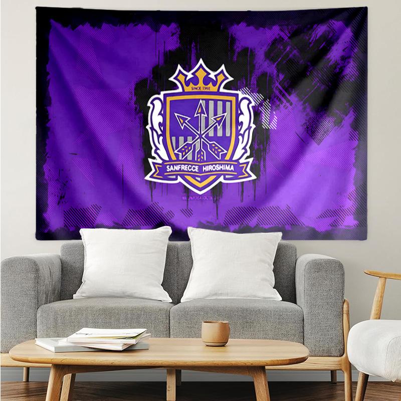 Football Club Emblem Printed Printed Tapestry, for Bedroom,Livingroom, Dormitory, Large Wall Decor, Fabric Decor Fan Birthday Gifts