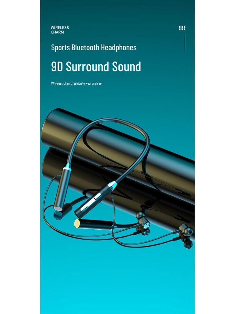Wireless Bluetooth Neckband Headphones with Long Battery Life