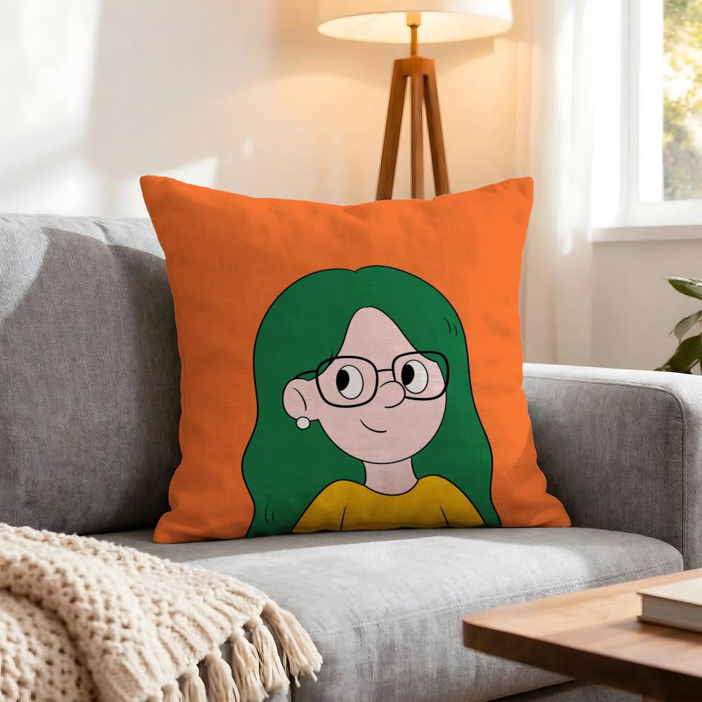 Character Pop Man Cushion Cover 1Pcs Decorative Covers Soft Cushion Case For Sofa Couch Decor 40X40 45X45 Pillowcases